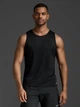Спортивная майка мужская 2XU Aero Tank MR6676a_BLK/SRF 2XL Черная (9336340892014) - изображение 1