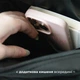 Сумка кросс-боди стильная унисекс базовая с прозрачным карманом + комплект 4 значков Черная - изображение 9