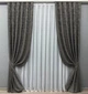 Комплект готовых штор VR-Textil Жаккард Sultan № 1723ш Графитовый 150х290 см 2 шт (33-0638) - изображение 2