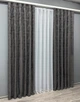 Комплект готовых штор VR-Textil Жаккард Sultan № 1723ш Графитовый 150х290 см 2 шт (33-0638) - изображение 4
