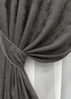 Комплект готовых штор VR-Textil Жаккард Sultan № 1723ш Графитовый 150х290 см 2 шт (33-0638) - изображение 5