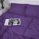 Простынь MirSon полуторная 150x220 см 30-0009 Purple Satin Stripe (2200005250891) - изображение 1