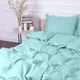 Простынь MirSon детская 110x160 см 30-0014 Mint Satin Stripe (2200007089093) - изображение 4