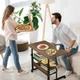 Стіл комп'ютерний на коліщатках з регулюванням висоти Laptop Table 80 х 40 х 69-90 см (M50259M-BR) - зображення 4