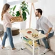 Стол компьютерный на колесиках с регулировкой высоты Laptop Table 80 х 40 х 69-90 см (M50259M-BG) - изображение 4