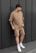 Літній комплект футболка+шорти Staff no brown oversize M - зображення 1
