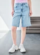 Женские Джинсовые Шорты Стаф Синие Однотонные Базовые Staff 17 Light Blue2 36 (342294) - изображение 3