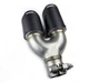 Насадка наконечник глушника Akrapovic AK54-76 R-ZB carbon d53мм L265мм зовн 170*67мм SV0646 - зображення 3