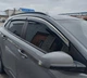Ветровики с хромом (4 шт, Niken) для Hyundai Kona 2017-2023 гг - изображение 3
