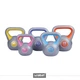 Гиря LiveUp PLASTIC KETTEL BELL 4 кг Grey/Yellow - изображение 8