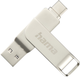 Флеш пам'ять USB Hama C-Rotate Pro 256GB USB 3.0 Silver (4047443474094) - зображення 1