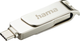 Флеш пам'ять USB Hama C-Rotate Pro 256GB USB 3.0 Silver (4047443474094) - зображення 2