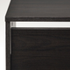 Тумба для взуття BISSA 49x28x93 cm IKEA 205.302.06 чорний/коричневий - зображення 3