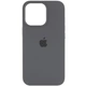 Чохол силіконовий Full Silicone Case for iPhone 14 Pro Max Dark Grey (з закритим низом) - зображення 1