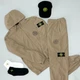 Мужской спортивный костюм+кепка Stone Island XL песочный (0108) - изображение 3