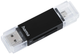 Кардрідер Hama Basic USB 2.0 SD / microSD microUSB Black (4047443405531) - зображення 1