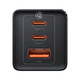 Мережевий зарядний пристрій Baseus GaN5 Pro Fast Charger 2C+65W+Cable Type-C toType-C 100W 1m Black - зображення 2