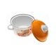 Набір емальованих каструль Edenberg з малюнком 3 штукі 6 предметів (EB-1888) - зображення 5