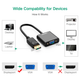 Адаптер Ugreen DP109 DP Male to VGA Female Converter чорний (20415) - зображення 2