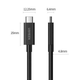 Кабель UGREEN US501 USB-C to USB-C Thunderbolt 4, 40Gbps, 100W, 2 м, Black (60621) - изображение 3