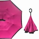 Парасолька зворотного складання UP-brella Рожева - зображення 4