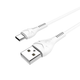 Кабель HOCO X37 Cool Power charging data cable for Type-C 3A 1m White - зображення 1