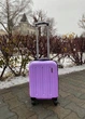 Чемодан пластиковый для ручной клади Lowcost лоукост Wizz Air 40 x 20 x 30 лиловый - изображение 1