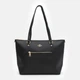 Сумка шоппер женская из натуральной кожи Coach Gallery Tote Black BG-COA-40 Черная (193971357614) - изображение 1