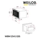 Вбудована мікрохвильова піч WEILOR WBM 2541 GSS - зображення 15