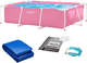 Basen stelażowy Intex 28266 220 x 150 x 60 cm 2 w 1 Pink (5903890619916) - obraz 1
