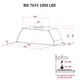 Витяжка повновбудована PERFELLI BIS 7653 BL 1000 LED - зображення 12