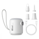 Портативний акумуляторний насос Baseus PocketGo Portable Air Pump Stellar White (C11157700221-00) - зображення 1