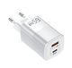 Зарядное устройство 65 Вт USB адаптер питания для зарядки телефона PD + QC 3.0 блок питания для смартфона KUULAA RY-U65A White - изображение 1