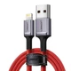 Кабель UGREEN US293 Alu Case Braided Lightning Cable 1 m (червоний) (80635) - зображення 1