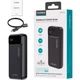 Універсальна мобільна батарея CHOETECH PD22.5W B729 20000mAh з LED-дисплеєм і швидкою зарядкою Black - зображення 3