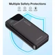 Універсальна мобільна батарея CHOETECH PD22.5W B729 20000mAh з LED-дисплеєм і швидкою зарядкою Black - зображення 5