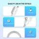 Кабель UGREEN US288 USB 2.0 to USB Type-C Cable Nickel Plating Aluminum Braid 3A 2m White (60133) - зображення 3