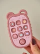 Прорезыватель силиконовый для зубов грызунок-игрушка "TinyPhone" темно-розовый (PC1018) - изображение 4