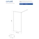 Стенка стеклянная для душа с держателем 200x120см CERSANIT Larga Walk-in стекло прозрачное 6мм S932-137 - изображение 4