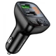 Автомобильное зарядное устройство с FM-модулятором BOROFONE BC41 Eminency QC3.0 Car BT FM transmitter Black - изображение 2