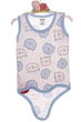 Боді майка для хлопчика в рубчик Ведмедик baby блакитний 104 см (53958) - зображення 3