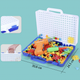Развивающий конструктор с болтами и шуруповертом, с чемоданом для хранения, набор для сборки фигурок, 237 элементов - изображение 5