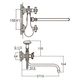 Смеситель для ванной изогнутый встроенный шаровый дивертор PL 1/2" AQUATICA PL-5C455C (9777220) (OPT-10551) - изображение 3