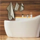 Набор 3 вафельных полотенца Lovely Svi для ванной, отелей, SPA, саун, кухні 70x140 см , 2 шт - 34x72 см - Кофейный - изображение 3