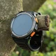 Военный смарт-часы для мужчин с фонариком, 530mAh аккумулятор, с компасом, с барометром, два ремешка в компл. - изображение 3