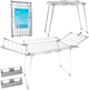 Suszarka na pranie Massido Lina stojąca rozkładana stal nierdzewna 22 mb (5903890618254) - obraz 5