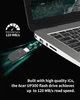 USB флеш накопитель Acer 256GB USB 3.2 UP300 Black (BL.9BWWA.528) 329165 - изображение 4