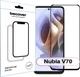 Захисне скло для смартфона Nubia V70 BeCover Black (BC_713454) - зображення 1