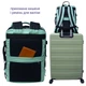 Рюкзак зелений DERBY CabinPack-40 з кишенею для ноутбука до 17,3" відділ для одягу об'єм 26-40 літрів 50 40 20 ручна поклажа в літак дорожній для подорожей 40 30 20 - зображення 11