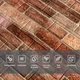 Панель стінова 3D 700мм*770мм*2мм Коричневий SW-00001910 - изображение 4